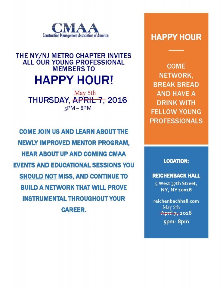 CMAA Happy Hour 5-5-2016